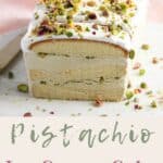 Pistachio ice cream cake pinterest pin