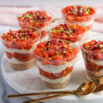 carrot halwa cheesecake jars