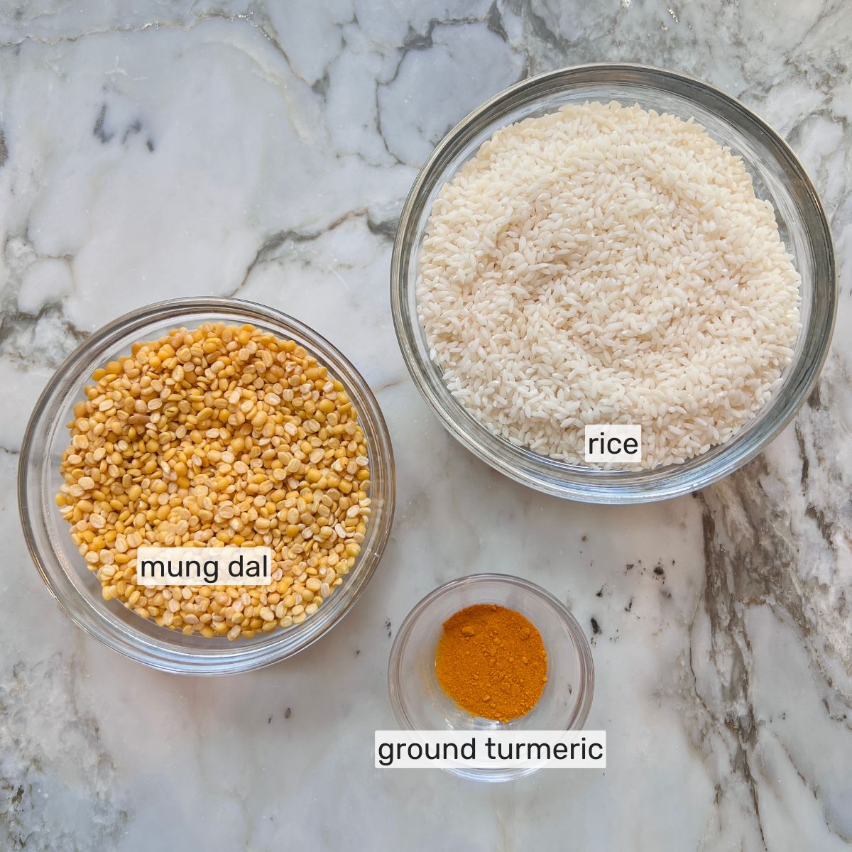 ingredients to make simple dal khichdi