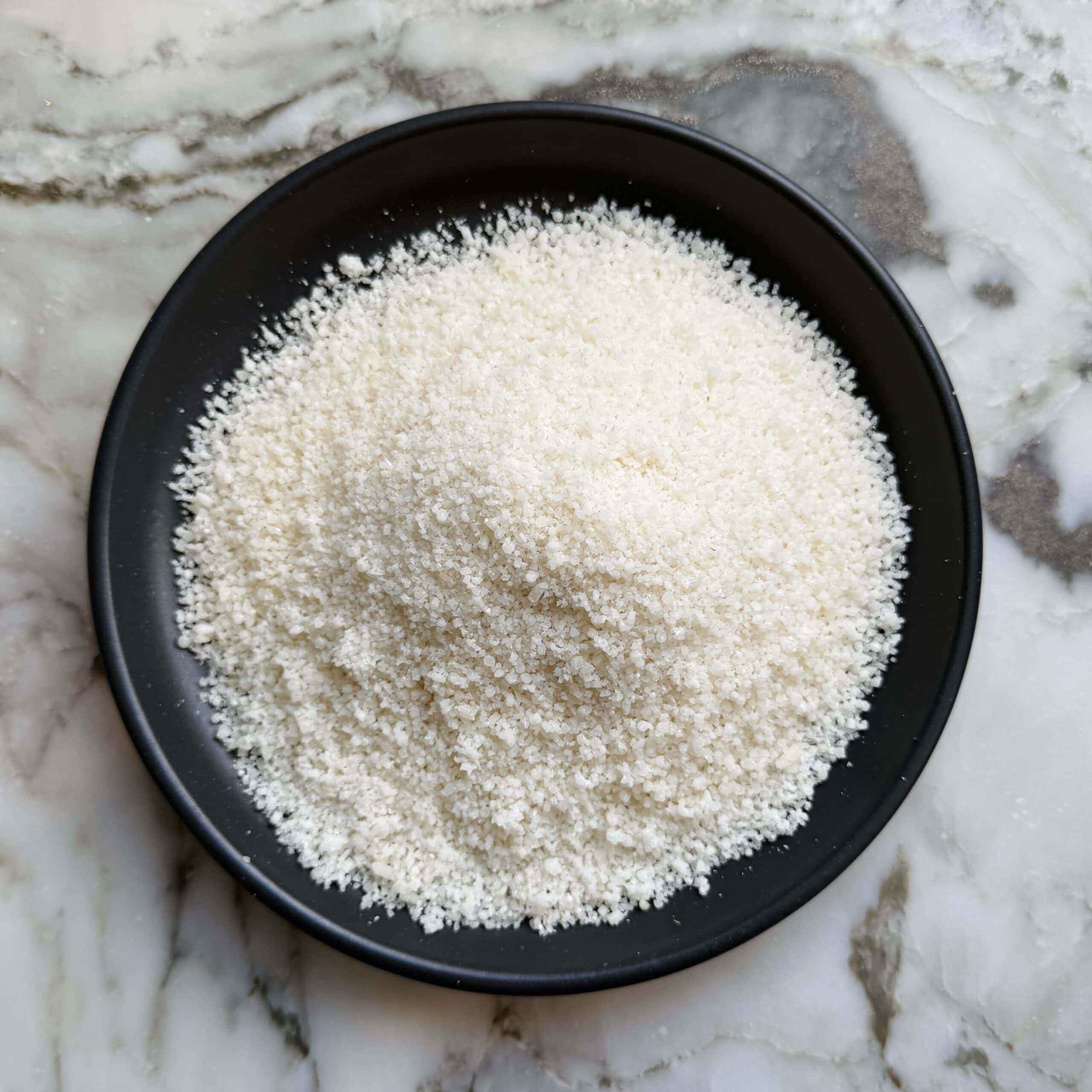 ground basmati rice in a bowl